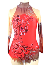 red gradient leotard for luxury use